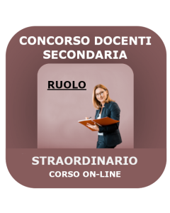 Concorso Secondaria Straordinario - Ruolo