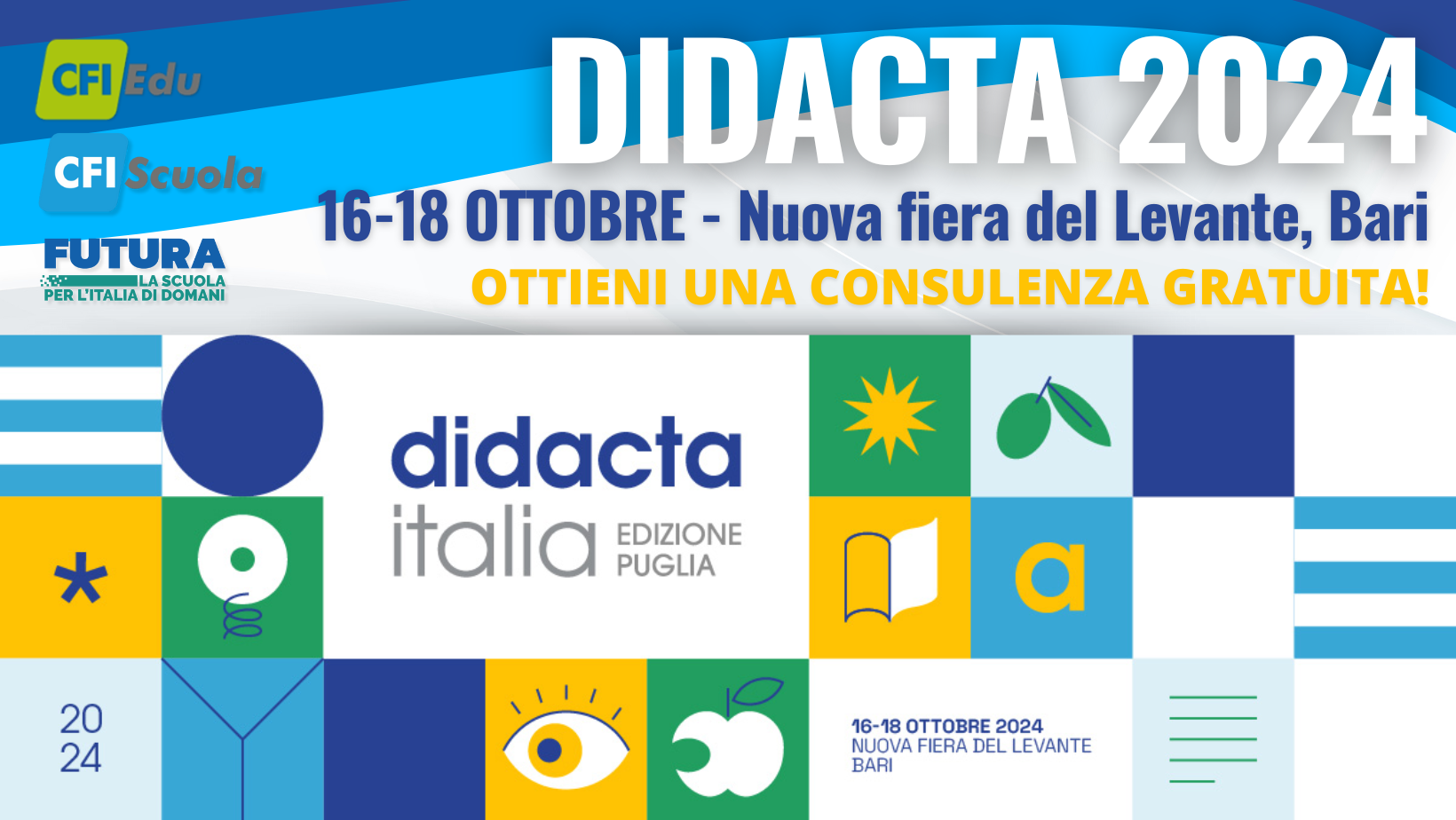 Didacta - Anche in Puglia parleremo di PNRR… Assicurati un posto al più presto!