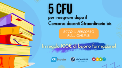 Corso 5 CFU? Per te uno sconto di 100€!