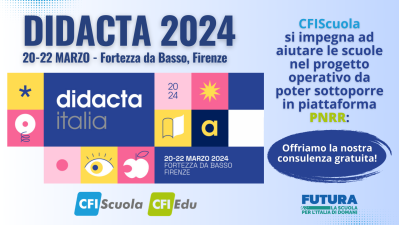 Didacta, allo stand di CFIScuola si parla di PNRR. Prenota subito!