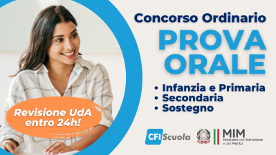 Concorso docenti orale? Correzione traccia estratta entro 24h!