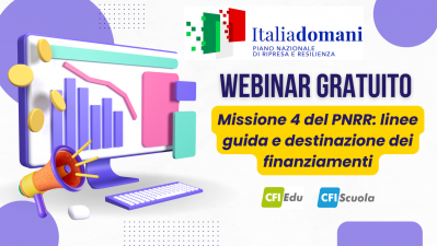 Fondi Scuole PNRR, come utilizzarli? Iscriviti al webinar gratuito!