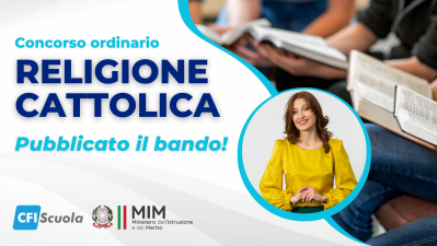 Pubblicato il bando per l’accesso a ruolo degli insegnanti di religione cattolica!