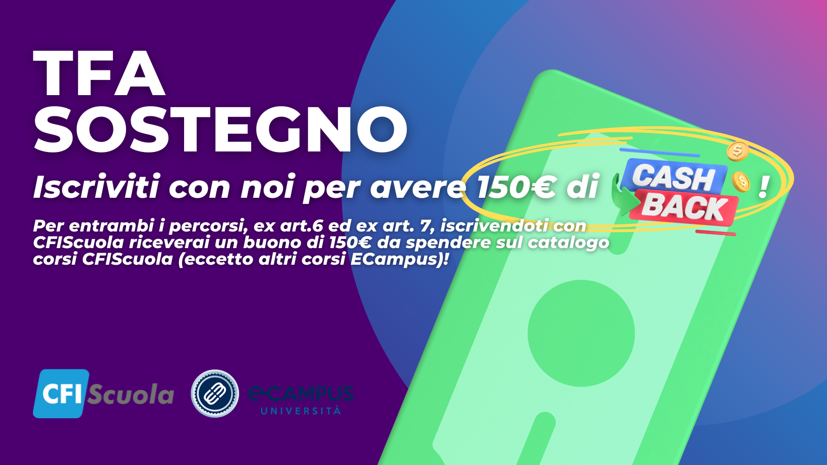 Percorsi Formativi TFA Sostegno art. 7 e art. 6!