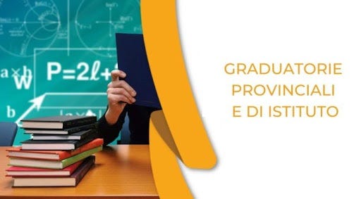 Graduatorie provinciali e d'istituto dal 22/7 al 6/8